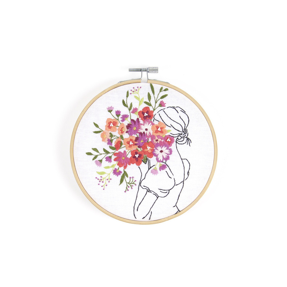 Kit broderie Brassée de fleurs DMC