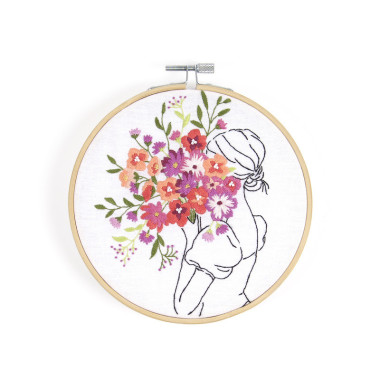 Kit broderie Brassée de fleurs DMC