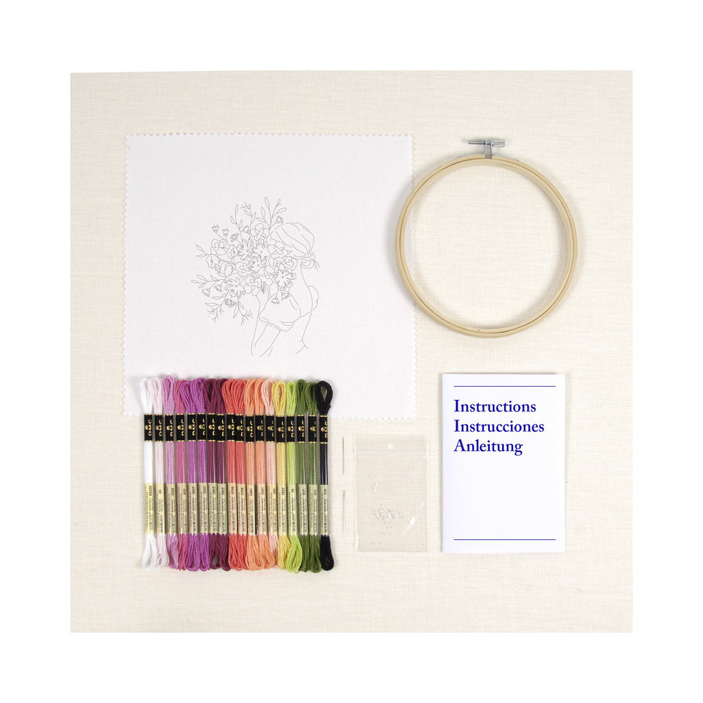 Kit broderie Brassée de fleurs DMC