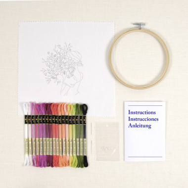 Kit broderie Brassée de fleurs DMC