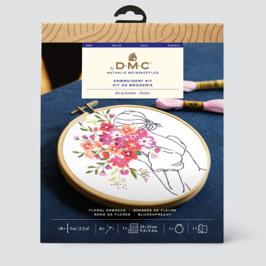 Kit broderie Brassée de fleurs DMC
