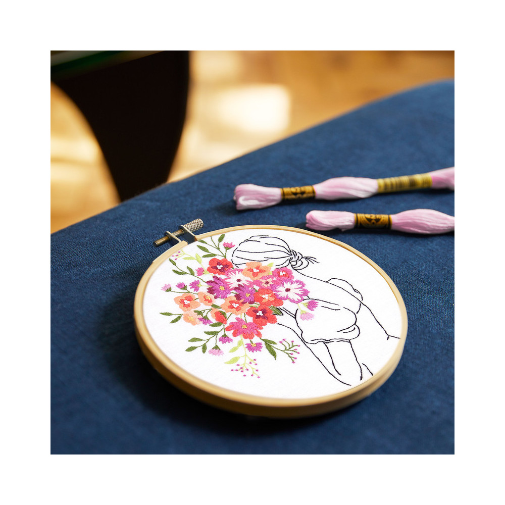 Kit broderie Brassée de fleurs DMC