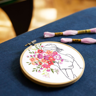 Kit broderie Brassée de fleurs DMC