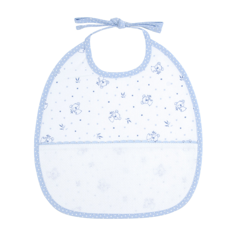 Bavoir à personnaliser bleu motif koala DMC