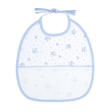 Bavoir à personnaliser bleu motif koala DMC