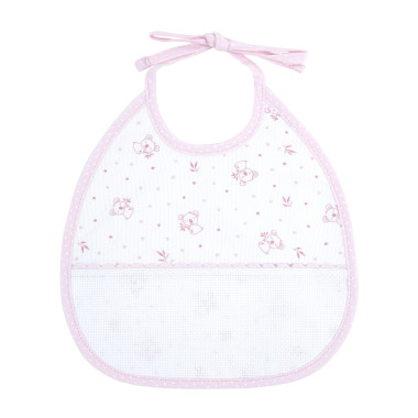 Bavoir à personnaliser rose motif koala DMC