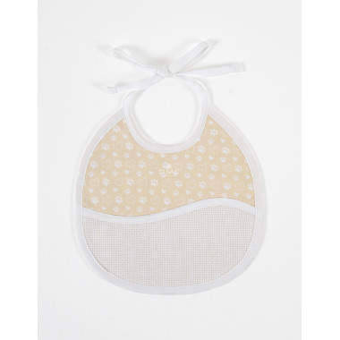 Bavoir à personnaliser pêche motif Empreintes d'ours DMC
