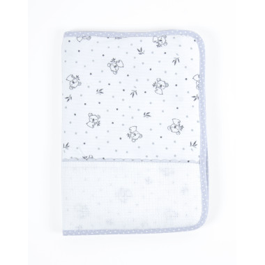 Protège carnet de santé à broder gris motif koala DMC