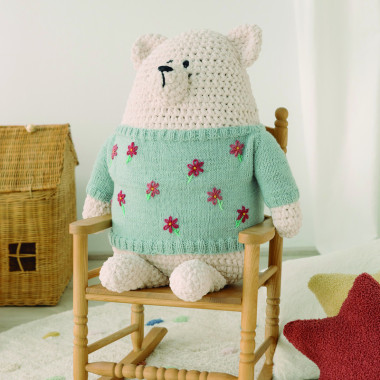 Livre spécial fil Doudou 2 projets au tricot et au crochet DMC