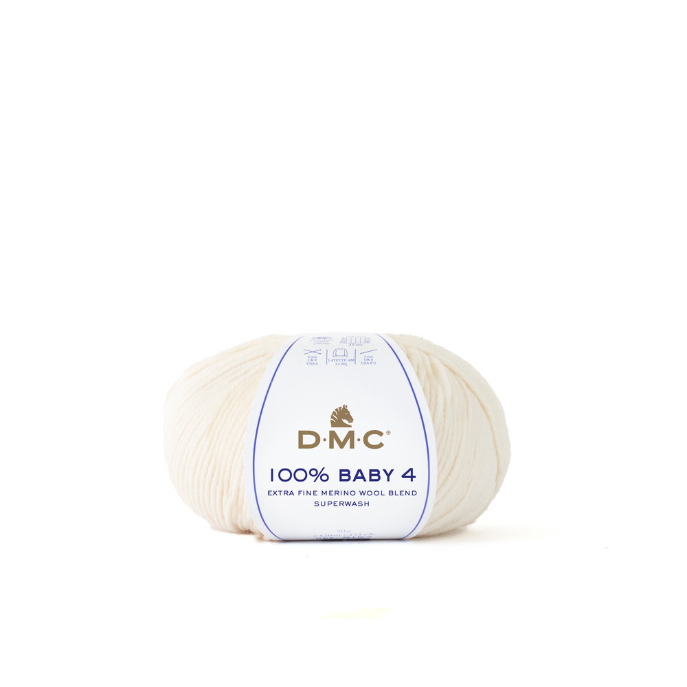 Fil mérinos et polyamide DMC 100% Baby 4