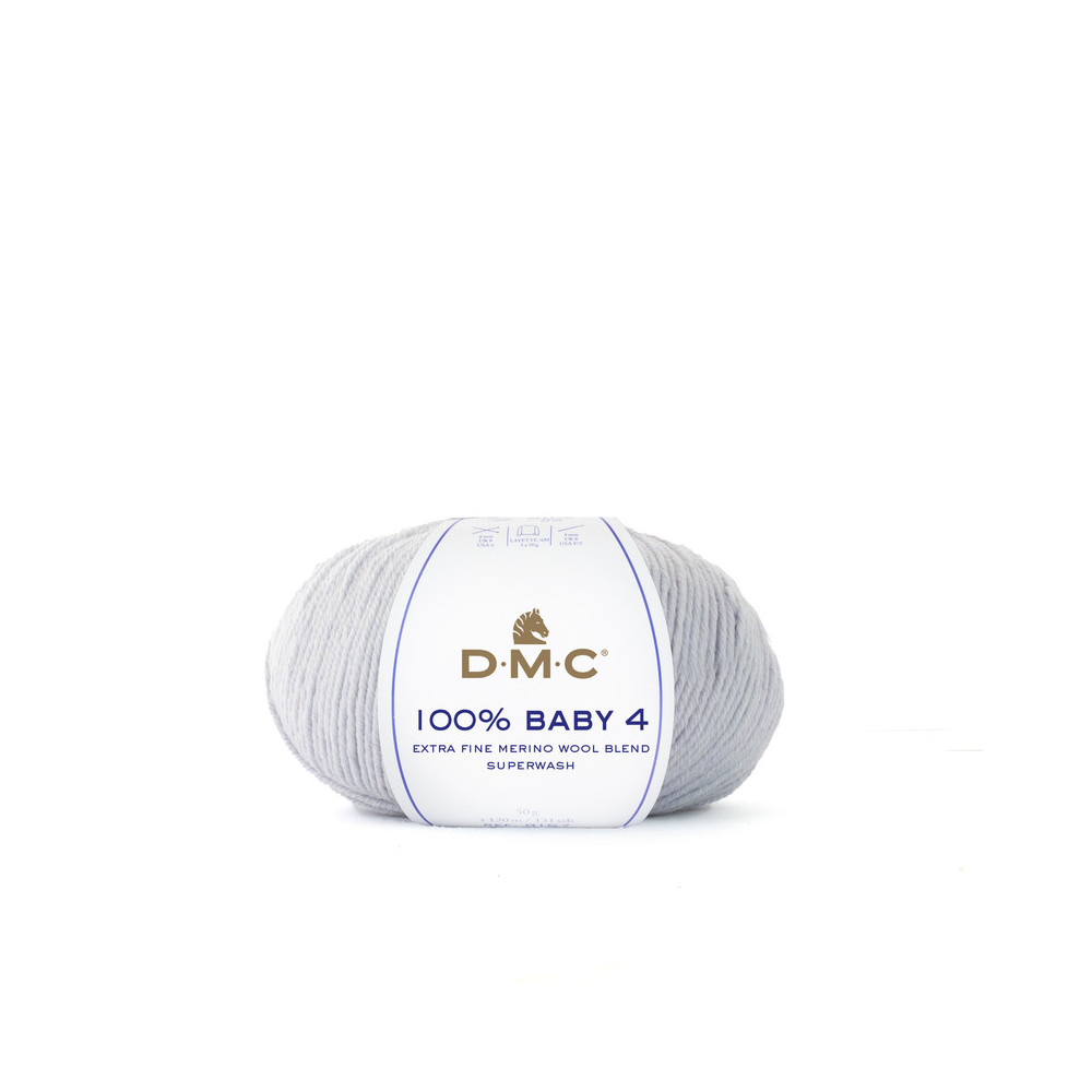 Fil mérinos et polyamide DMC 100% Baby 4