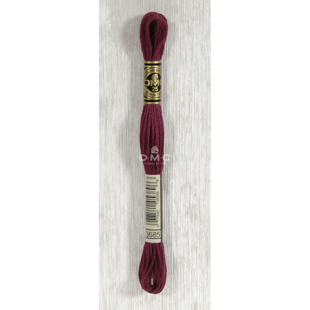 Mouliné spécial DMC 117MC - Nuances rose / rouge / violet / bleu
