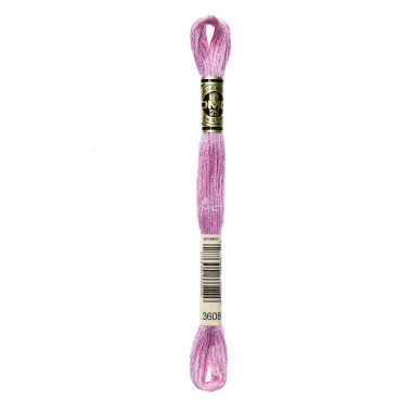 Mouliné spécial DMC 117MC - Nuances rose / rouge / violet / bleu