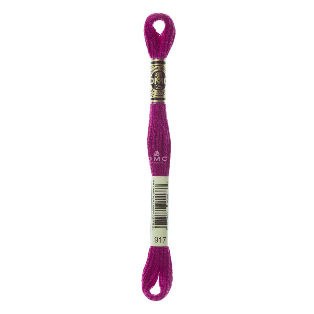 Mouliné spécial DMC 117MC - Nuances rose / rouge / violet / bleu
