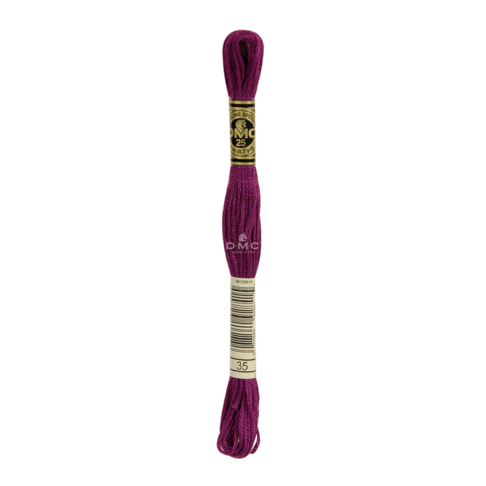 Mouliné spécial DMC 117MC - Nuances rose / rouge / violet / bleu