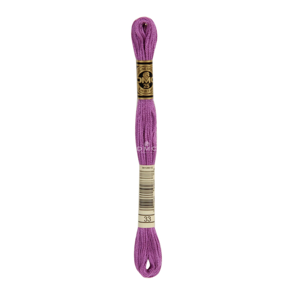 Mouliné spécial DMC 117MC - Nuances rose / rouge / violet / bleu