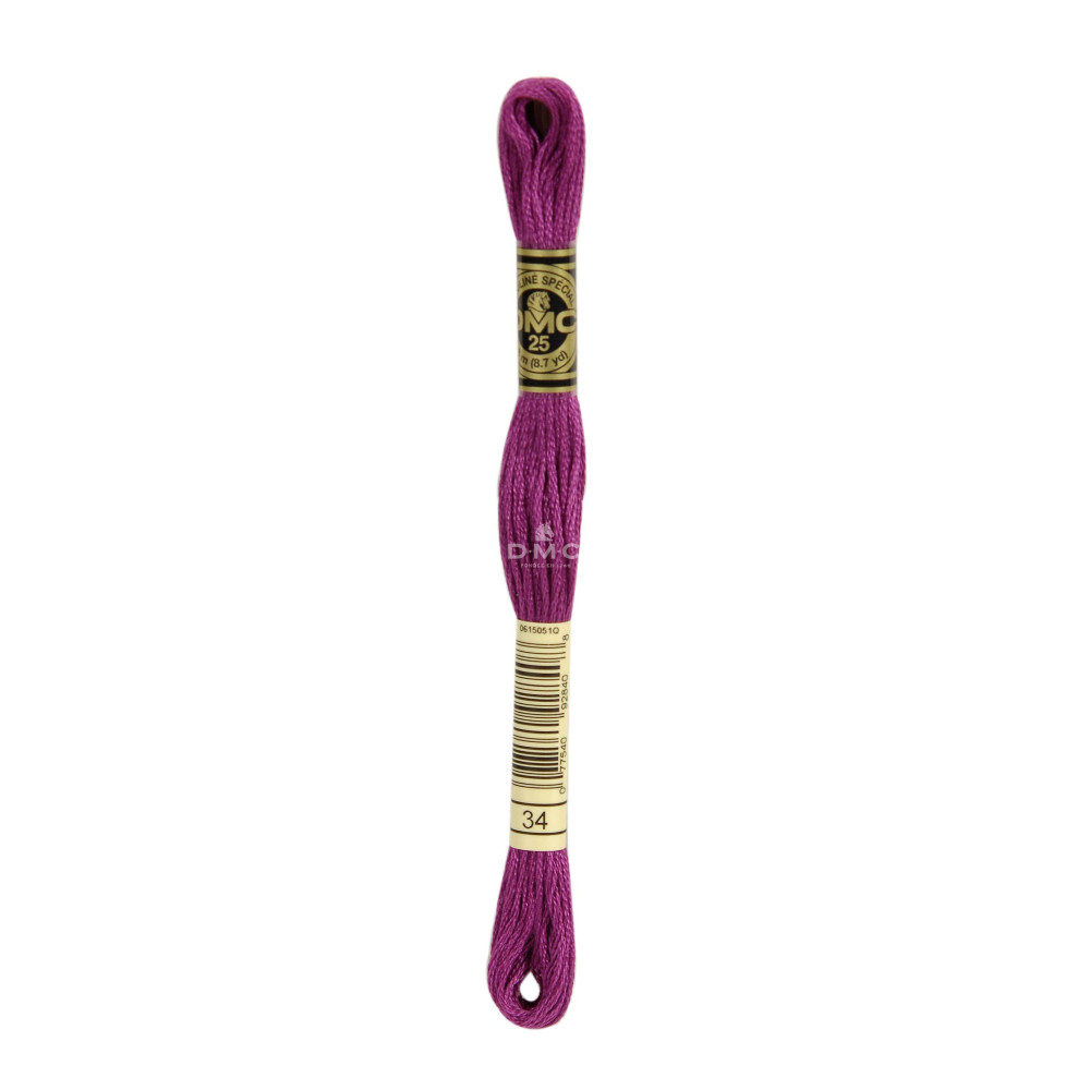 Mouliné spécial DMC 117MC - Nuances rose / rouge / violet / bleu