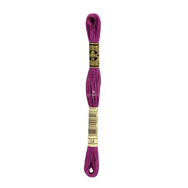 Mouliné spécial DMC 117MC - Nuances rose / rouge / violet / bleu