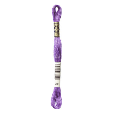 Mouliné spécial DMC 117MC - Nuances rose / rouge / violet / bleu