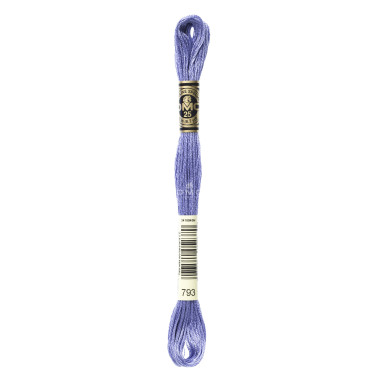 Mouliné spécial DMC 117MC - Nuances rose / rouge / violet / bleu