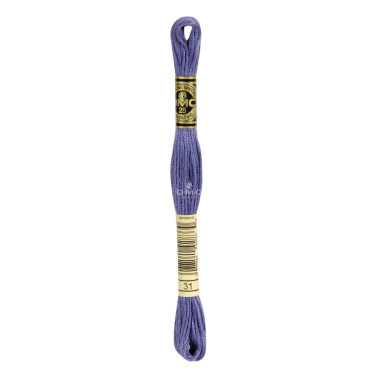 Mouliné spécial DMC 117MC - Nuances rose / rouge / violet / bleu