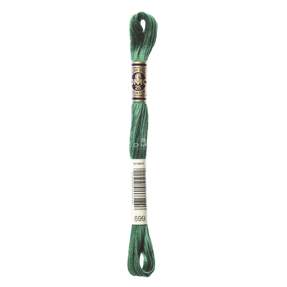Mouliné spécial DMC 117MC - Nuances vert / marron / jaune / rouge