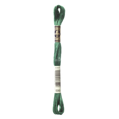Mouliné spécial DMC 117MC - Nuances vert / marron / jaune / rouge