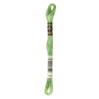 Mouliné spécial DMC 117MC - Nuances vert / marron / jaune / rouge