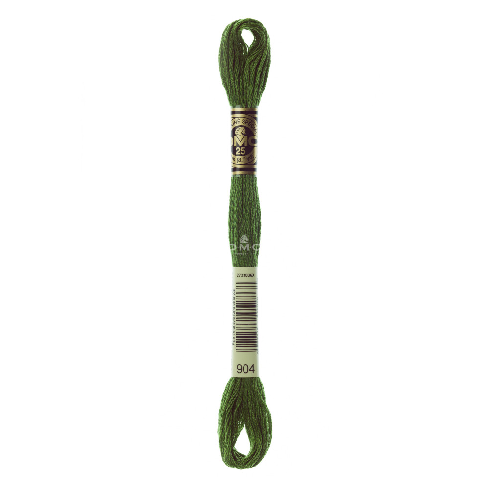 Mouliné spécial DMC 117MC - Nuances vert / marron / jaune / rouge