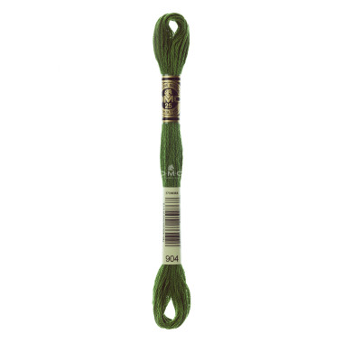 Mouliné spécial DMC 117MC - Nuances vert / marron / jaune / rouge