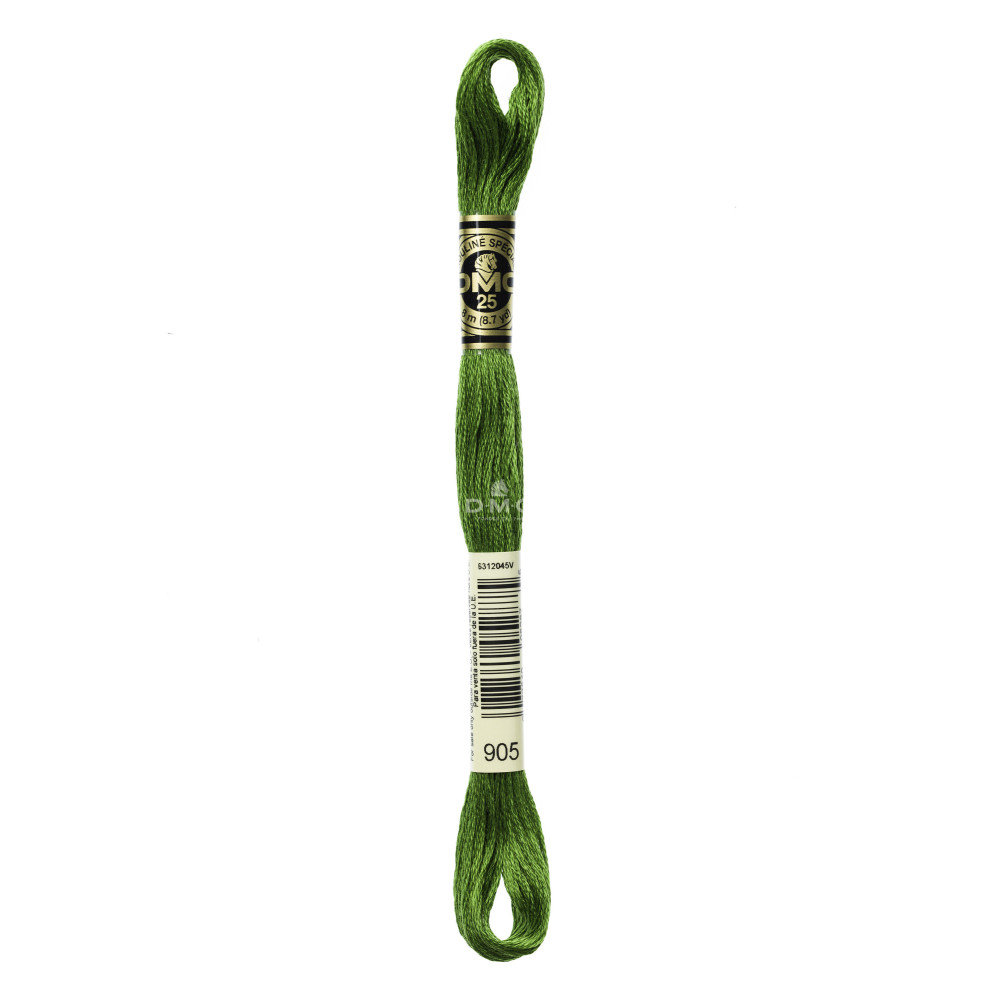 Mouliné spécial DMC 117MC - Nuances vert / marron / jaune / rouge
