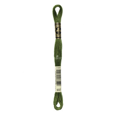Mouliné spécial DMC 117MC - Nuances vert / marron / jaune / rouge