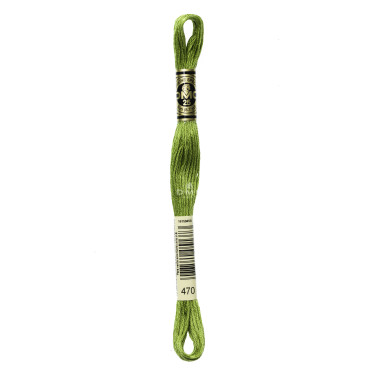Mouliné spécial DMC 117MC - Nuances vert / marron / jaune / rouge