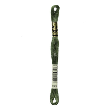 Mouliné spécial DMC 117MC - Nuances vert / marron / jaune / rouge