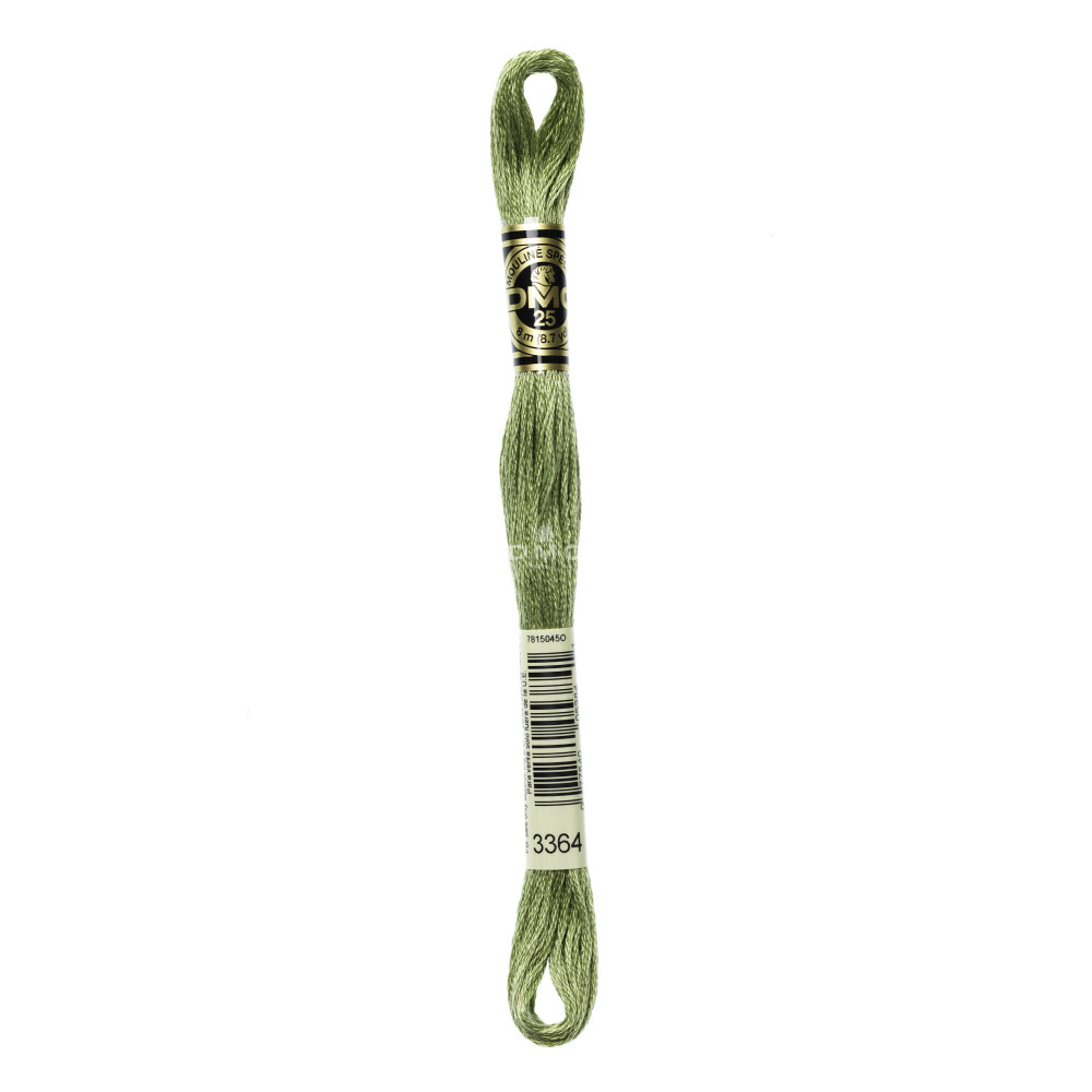 Mouliné spécial DMC 117MC - Nuances vert / marron / jaune / rouge