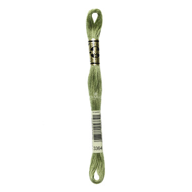 Mouliné spécial DMC 117MC - Nuances vert / marron / jaune / rouge