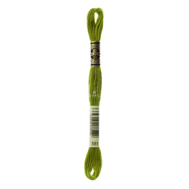 Mouliné spécial DMC 117MC - Nuances vert / marron / jaune / rouge