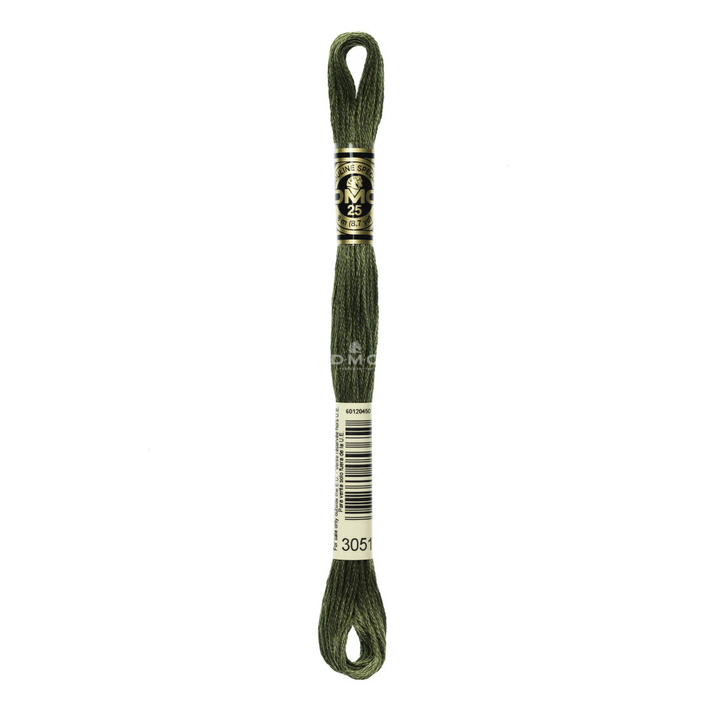 Mouliné spécial DMC 117MC - Nuances vert / marron / jaune / rouge