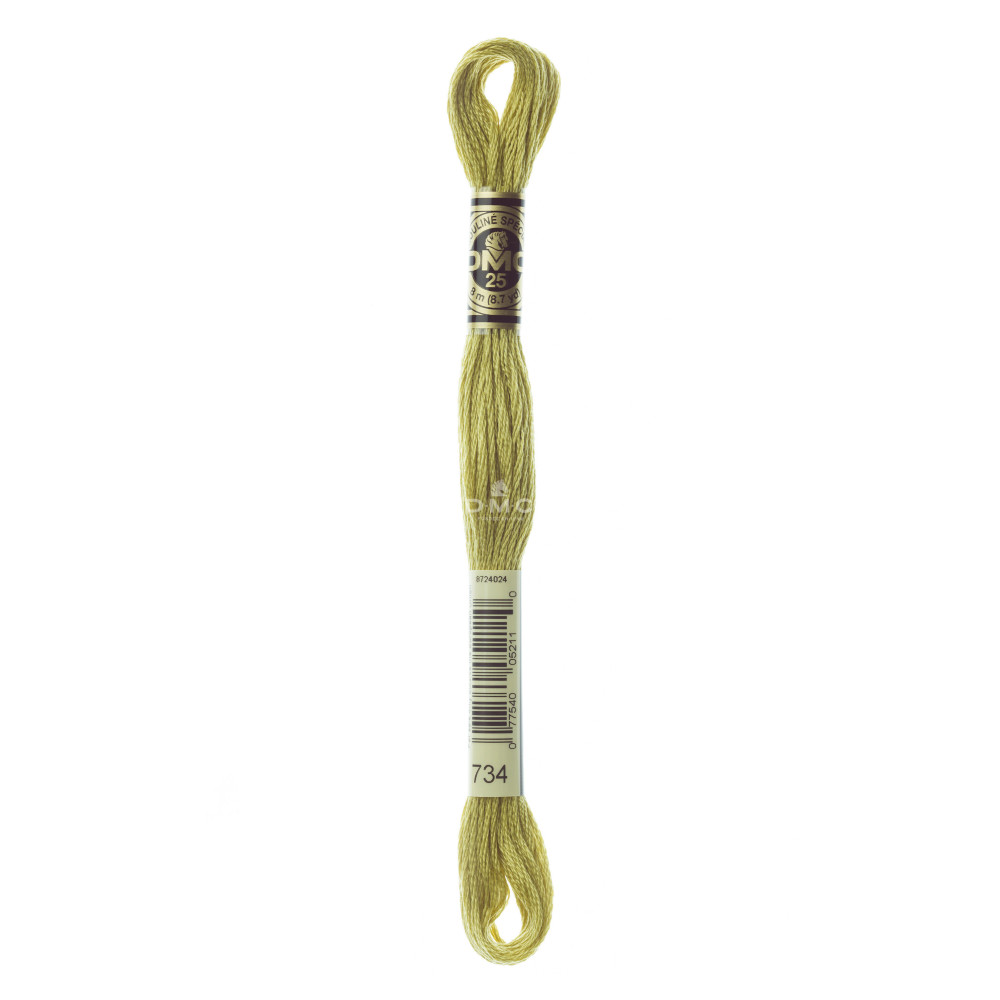 Mouliné spécial DMC 117MC - Nuances vert / marron / jaune / rouge
