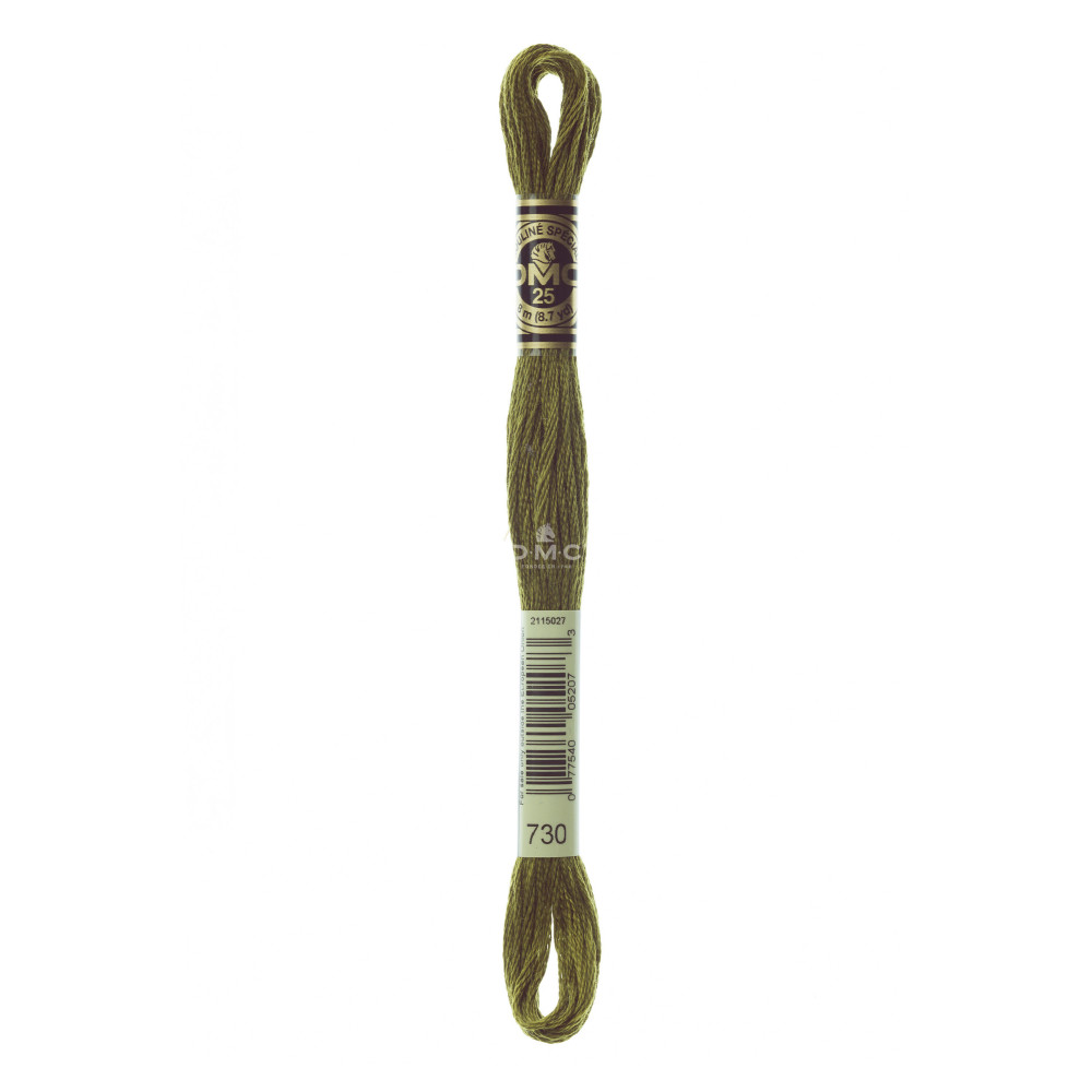 Mouliné spécial DMC 117MC - Nuances vert / marron / jaune / rouge