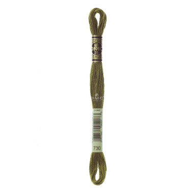 Mouliné spécial DMC 117MC - Nuances vert / marron / jaune / rouge