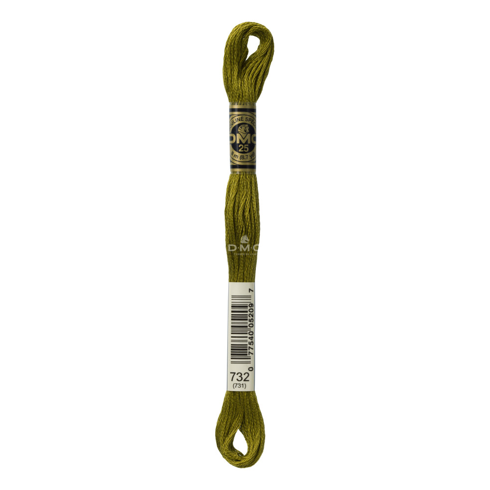 Mouliné spécial DMC 117MC - Nuances vert / marron / jaune / rouge