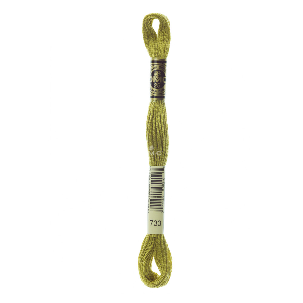 Mouliné spécial DMC 117MC - Nuances vert / marron / jaune / rouge