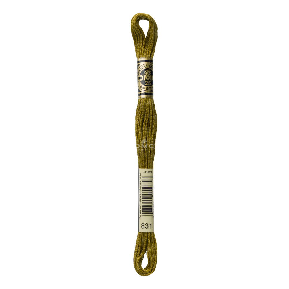 Mouliné spécial DMC 117MC - Nuances vert / marron / jaune / rouge