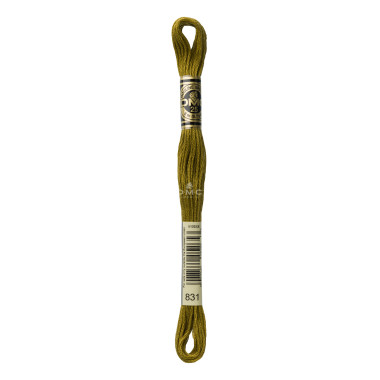 Mouliné spécial DMC 117MC - Nuances vert / marron / jaune / rouge