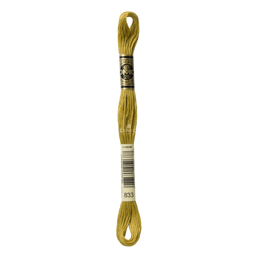 Mouliné spécial DMC 117MC - Nuances vert / marron / jaune / rouge