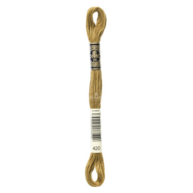 Mouliné spécial DMC 117MC - Nuances vert / marron / jaune / rouge