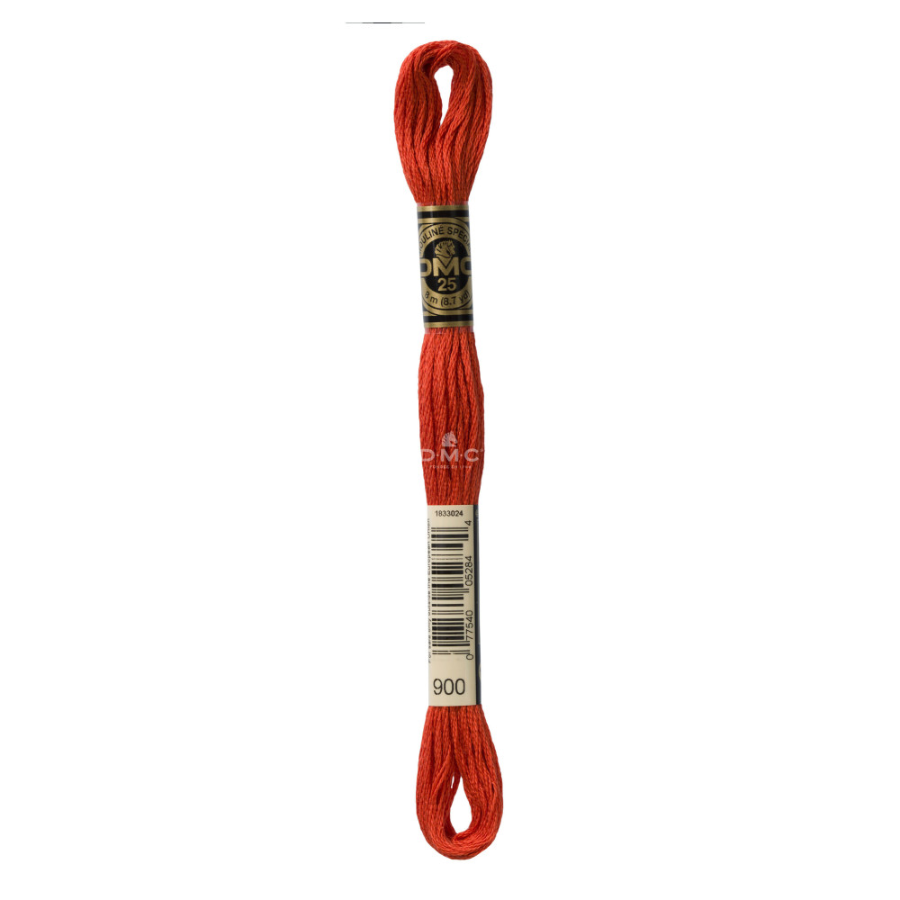 Mouliné spécial DMC 117MC - Nuances vert / marron / jaune / rouge