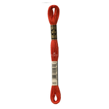 Mouliné spécial DMC 117MC - Nuances vert / marron / jaune / rouge