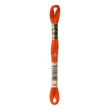 Mouliné spécial DMC 117MC - Nuances vert / marron / jaune / rouge